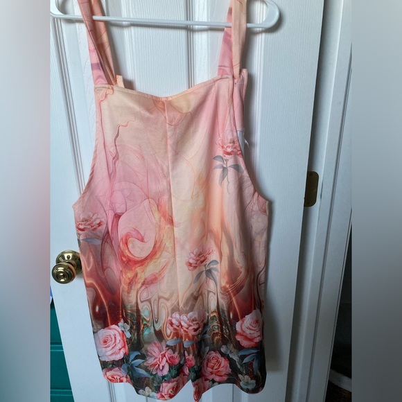 Emery Rose Floral loose fit rompers - Picture 6 of 10